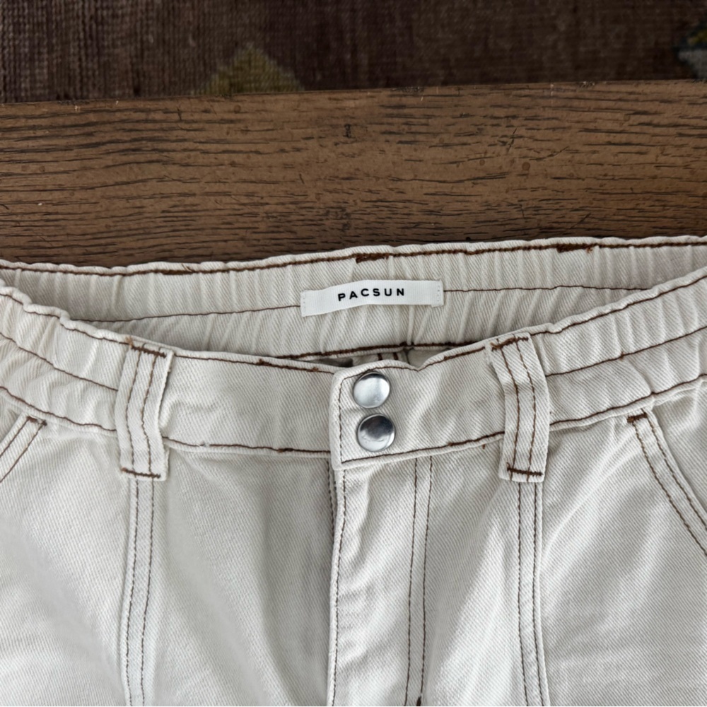 Pacsun Bone Utility Cargo Elastic Waist Baggy Pants  Style: 850HO208523 Small - Picture 4 of 8